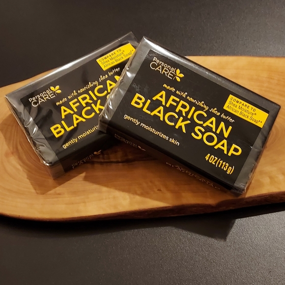 LOT OF 2! African Black Soaps made with Nourishing Shea Butter Bundle NEW IN BOX - Picture 1 of 5